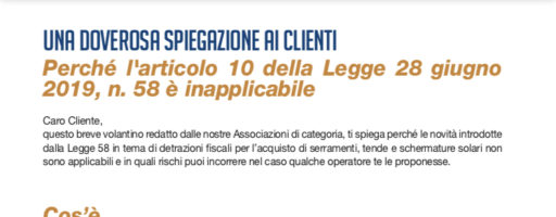 DECRETO CRESCITA, PETIZIONE “CONTA FINO A 10”